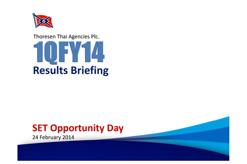 Opportunity Day Q1/2014